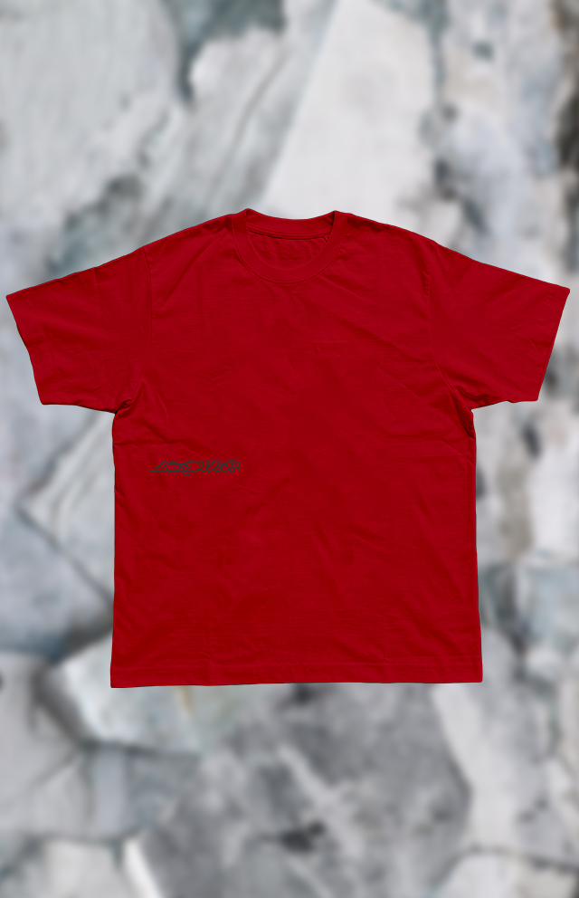 t-shirt-rossa-silhouette-j-lazza-official-merch-front-stone